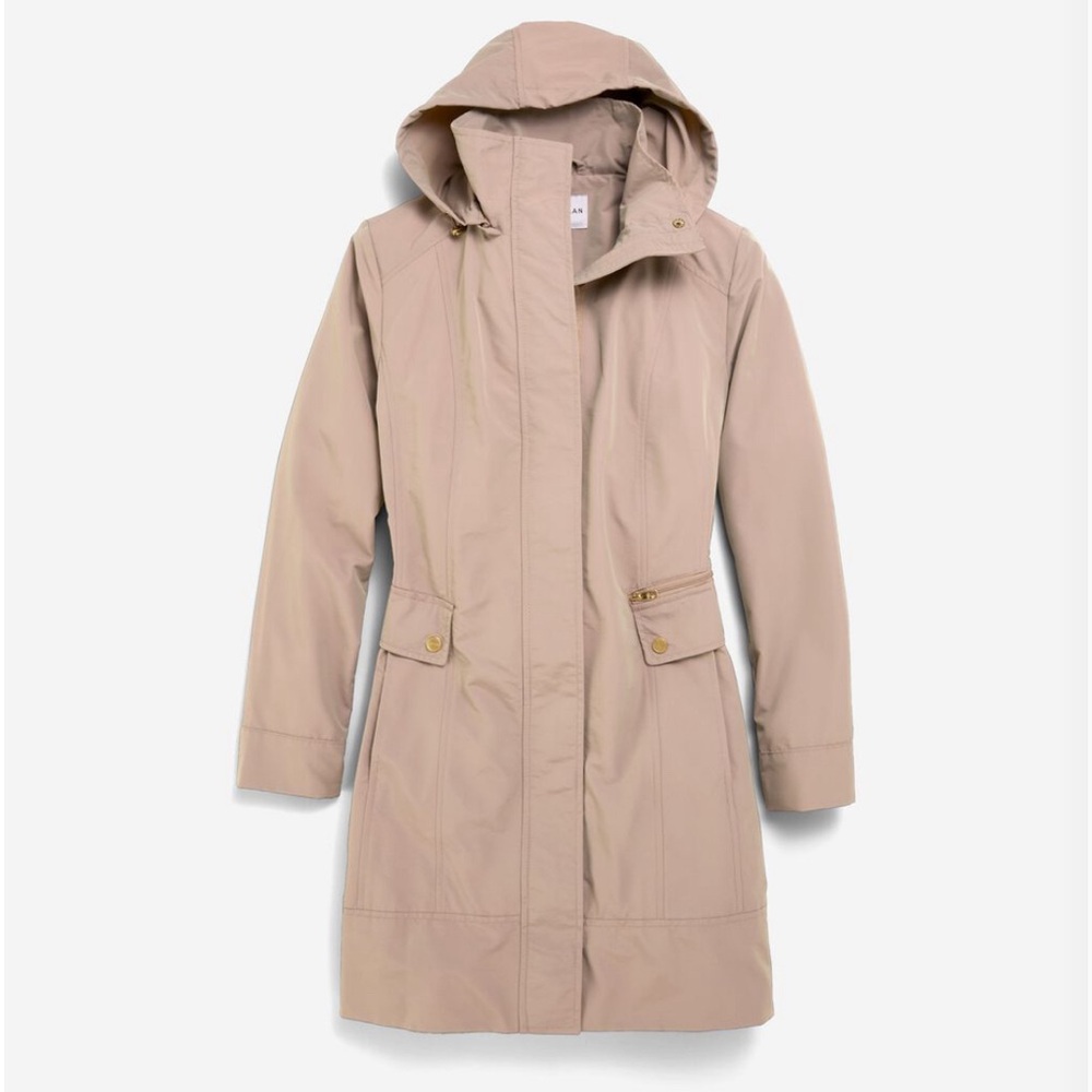 Cole Haan Women's Signature Packable Hooded Rain Jacket